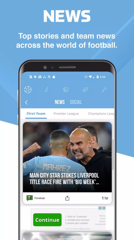 ManCityzens app for android download  6.5 list_