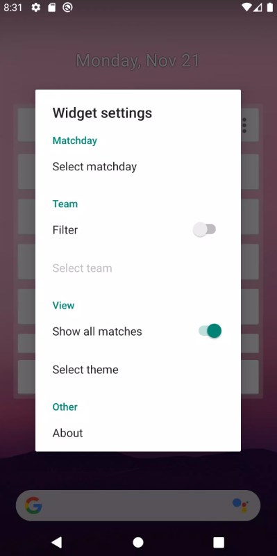 Widget for World Cup app for android download  1.1.7 list_1