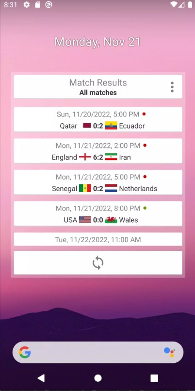 Widget for World Cup app for android download  1.1.7 list_3