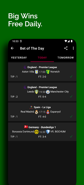 Sure Betting Predictions App Download for Android  2.0.7 list_2