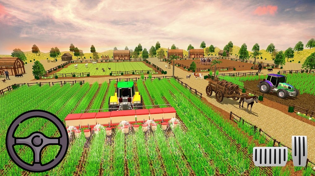 Real Tractor Farm Harvesting apk download for android picture