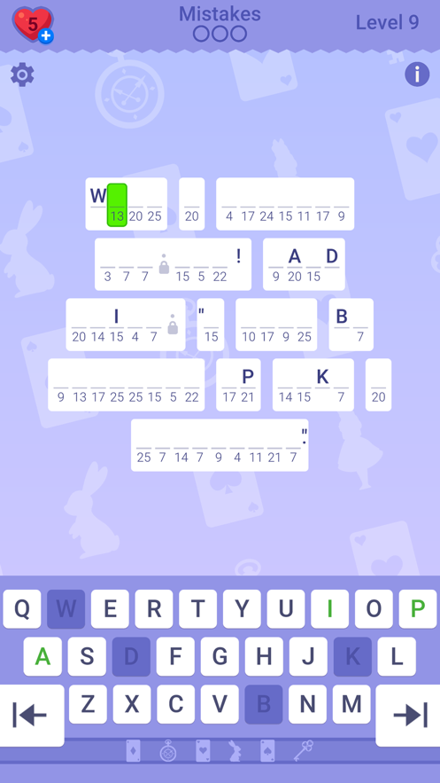 Cryptogram Word Brain Puzzle no ads apk  2.1.5 list_