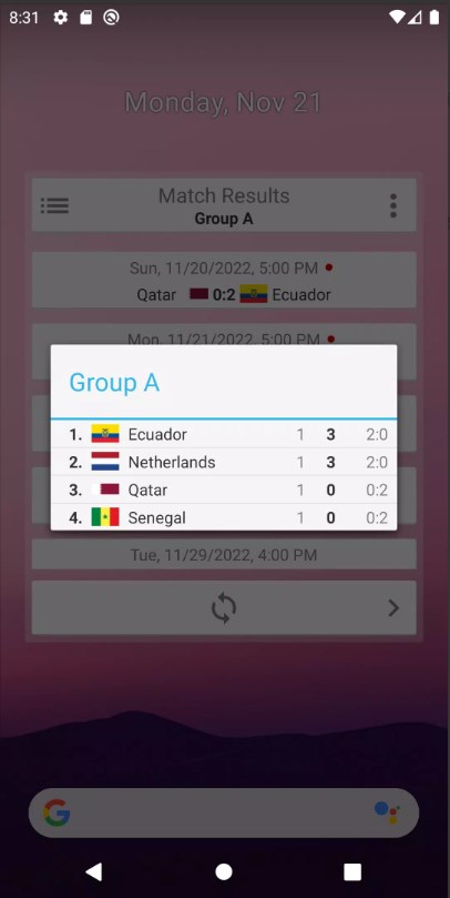 Widget for World Cup app for android download  1.1.7 list_4