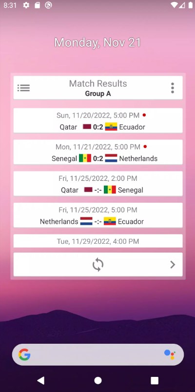 Widget for World Cup app for android download  1.1.7 list_2