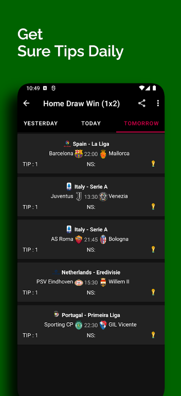 Sure Betting Predictions App Download for Android  2.0.7 list_1