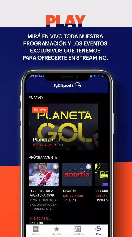 TyC Sports app for android download  5.10.22 list_1