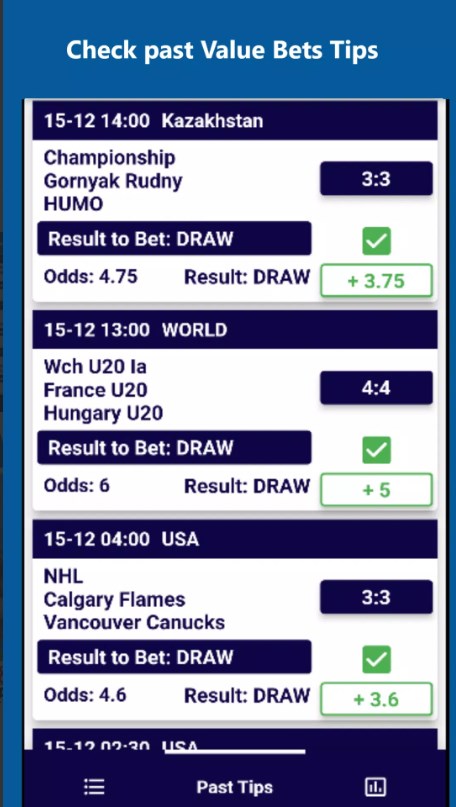 Hockey Betting Tips Draw Bets Free Download for Android  1.0.4 list_1