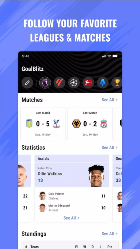 GoalBlitz app for android download  3.6.20 list_