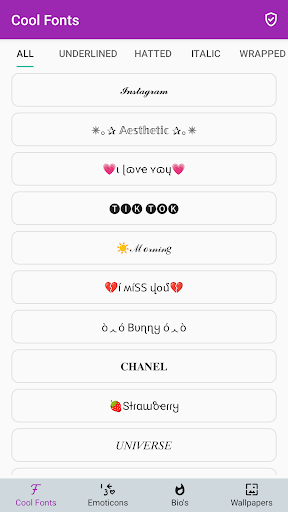 Cool Fonts Fancy Letters app free download latest version  1.1.0 list_