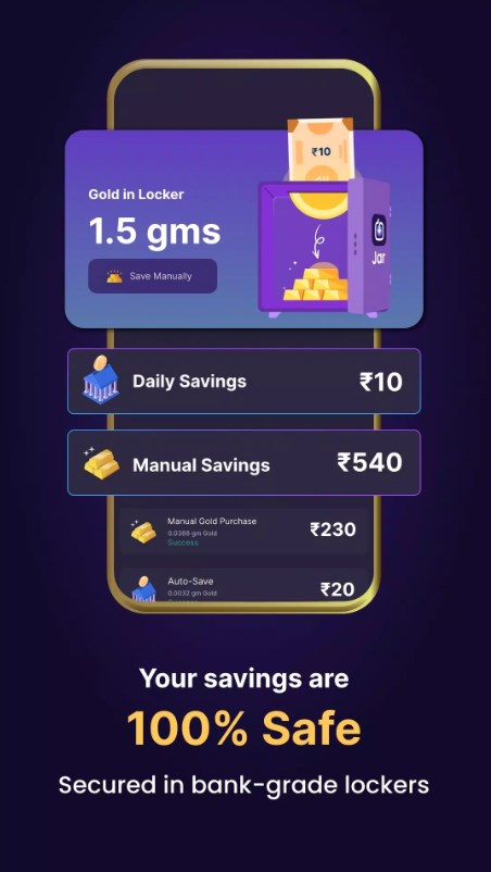 Jar Save Money in Digital Gold app for android download  7.1.4 list_3