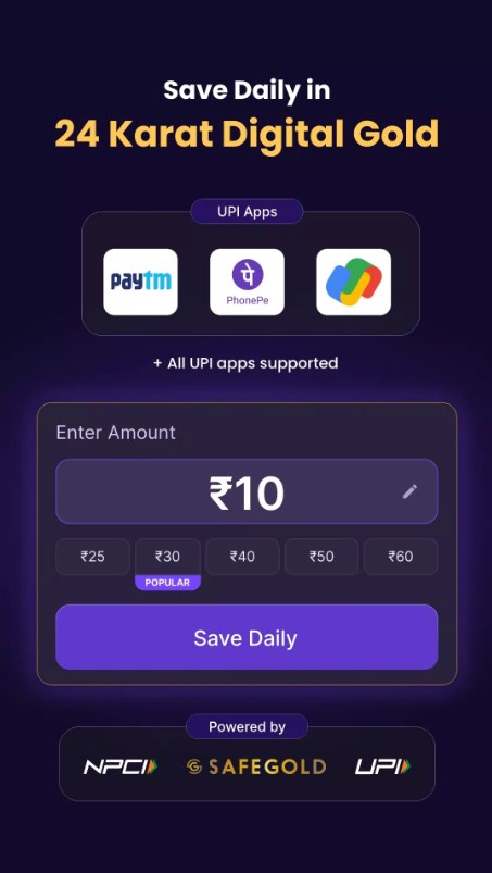 Jar Save Money in Digital Gold app for android download  7.1.4 list_