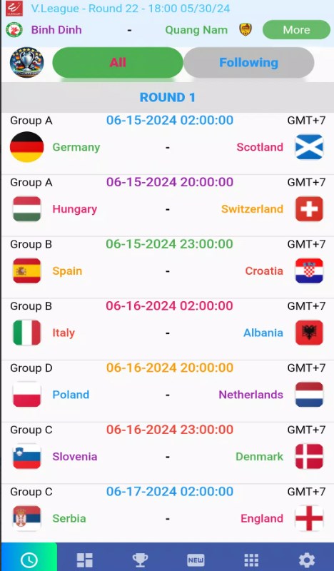 Euro Matches 2024 apk latest version  4.1.3 list_1