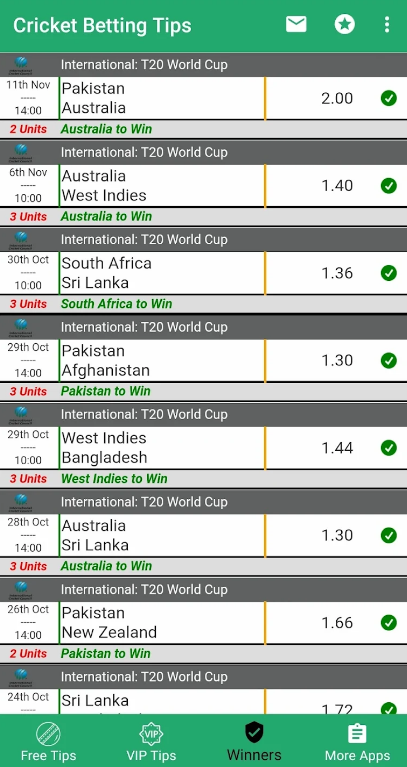 Cricket Betting Tips App Download Latest Version  3.1 list_2