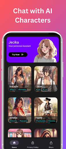 Chat with Characters AI Jecika app free download for android picture 2