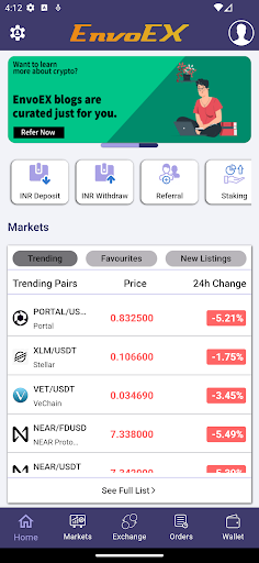 Envoex App Download for Android  1.0.0 list_