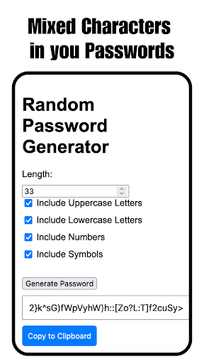 Random Password Generator app free download for android picture 1