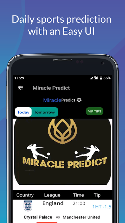 Miracle predict Betting tips apk latest version download  2.0 list_