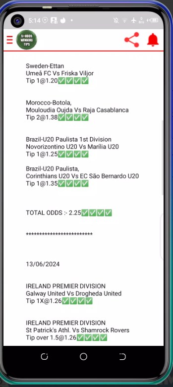 Winning tips 5+odds app for android download  3.4.2 list_3