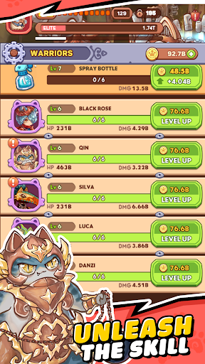 Meow Meow Warriors mod apk unlimited money and gems  0.2.91 list_1