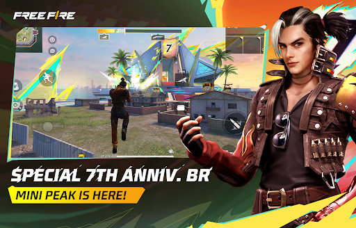 Free Fire 7th Anniversary mod apk unlimited diamonds auto headshot picture 1