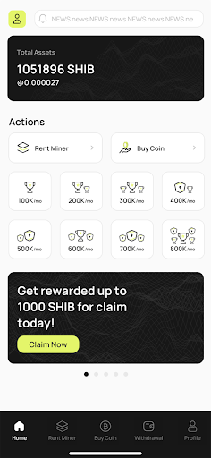 SHIB Cloud Miner App Download for Android  1.0.19 list_