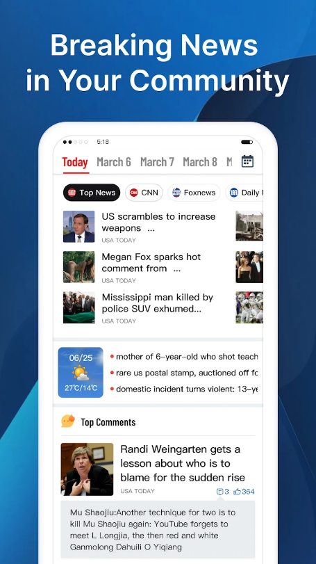 Daily News Local & Alerts App Free Download  1.6.0 list_