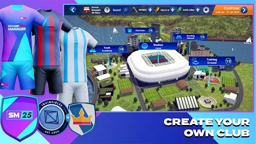 soccer manager 2025 mod apk unlimited gold picture 1