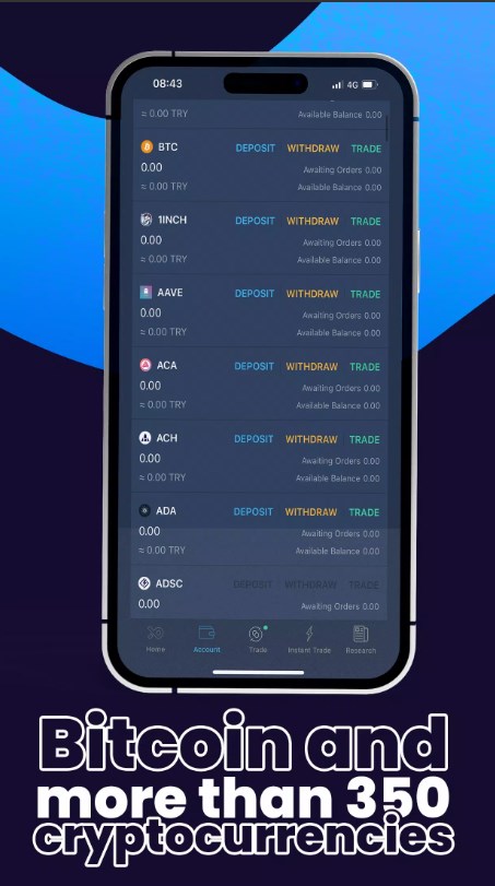 Bitexen Bitcoin and Altcoins App for Android Download 1.13 list_