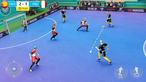 Indoor Futsal Football Games mod apk unlimited money picture 1