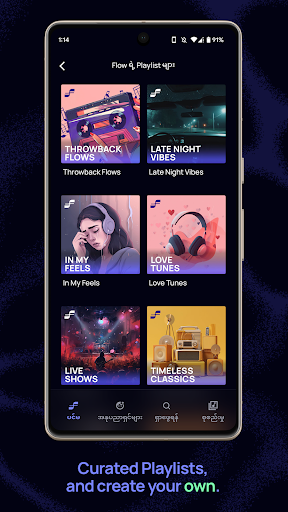 Flow Music for Myanmar Mod Apk Premium Unlocked 1.0.7 list_