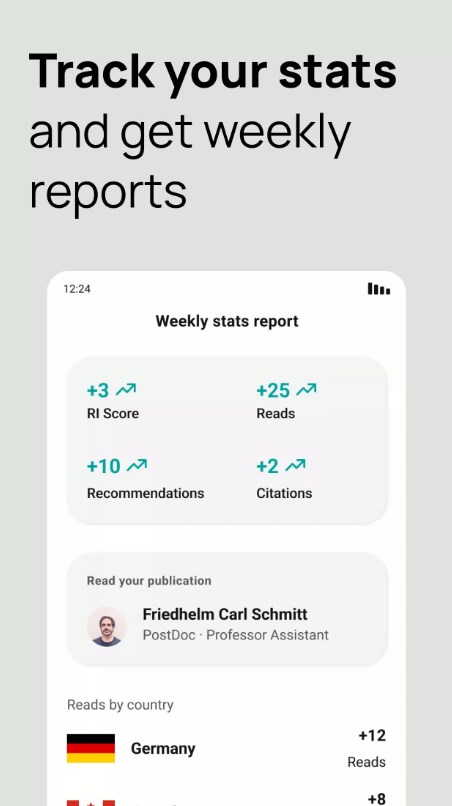 ResearchGate App for Android Download 1.1.34 list_