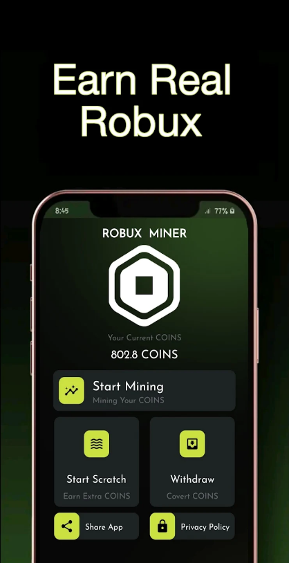 Robux Mining Reward App Download Latest Version 1.0.0 list_