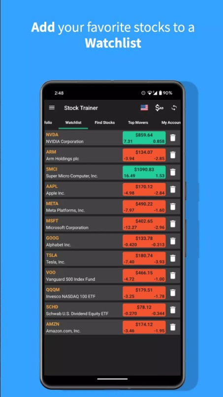 Stock Trainer Virtual Trading Apk Latest Version 4.67 list_