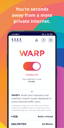 1.1.1.1 + WARP Premium Free Purchase Apk 6.33 list_