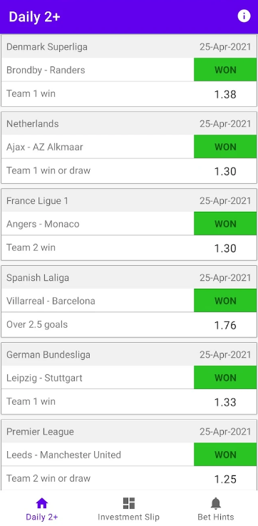 Gio Bet Tips App Download for Android 7.0.2 list_