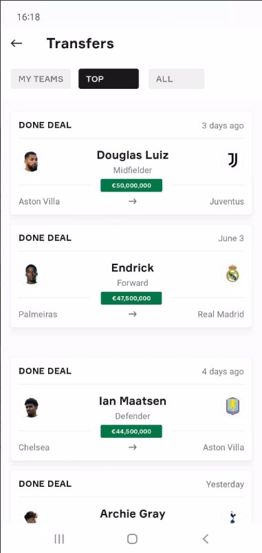 OneFootball Soccer App for Android Download 1.3.4 list_2