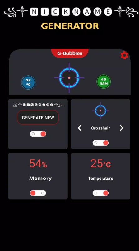 Crosshair & Nickname Generator App for Android Download picture 1