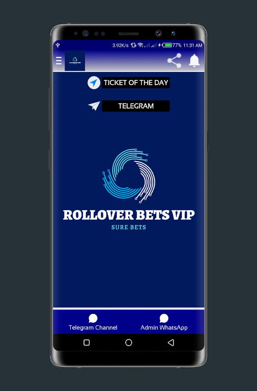 ROLLOVER BETS VIP App Free Download 2024 2.5 list_