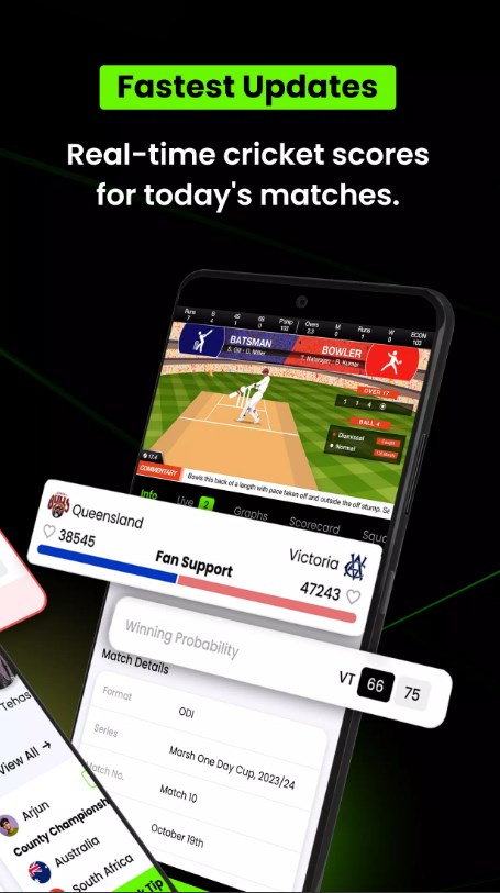 AllCric Cricket Score App for Android Download 2.0.8 list_