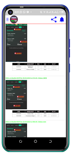 HalfTime-FullTime Sure tips app download latest version 9.8 list_