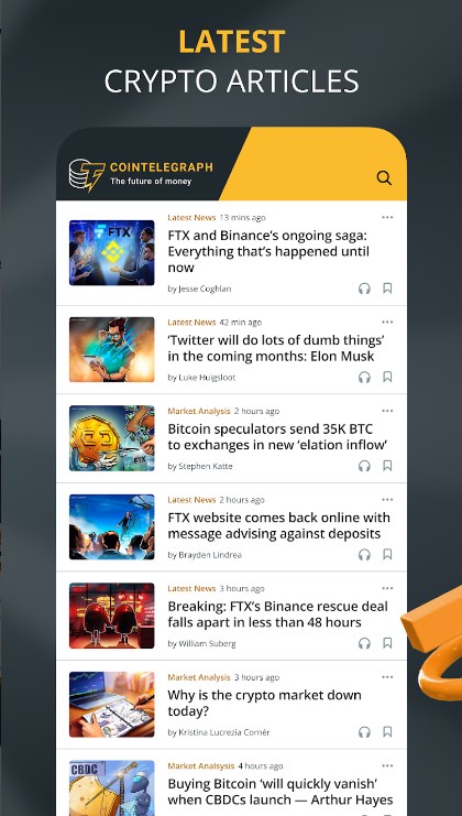 Cointelegraph App for Android Download 1.9.0 list_