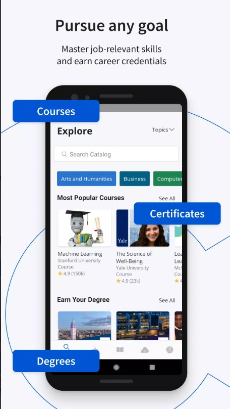 Coursera App for Android Download v26.3 list_