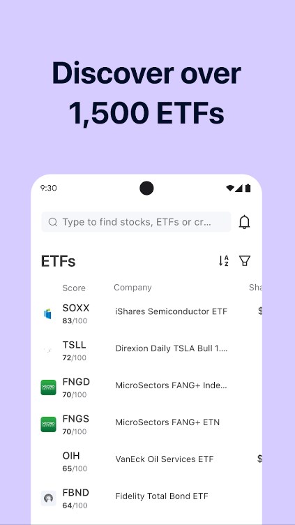 Tykr Confident Investing App for Android Download 1.2 list_