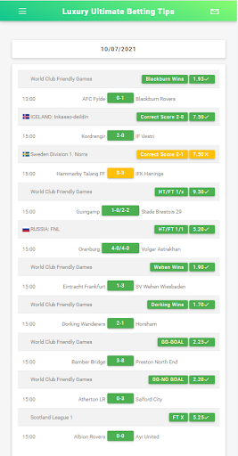 ULTIMATE Betting Tips Luxury apk free download latest version 1.0.0 list_