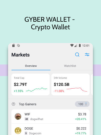 Gyber Wallet app download latest version 0.1 list_