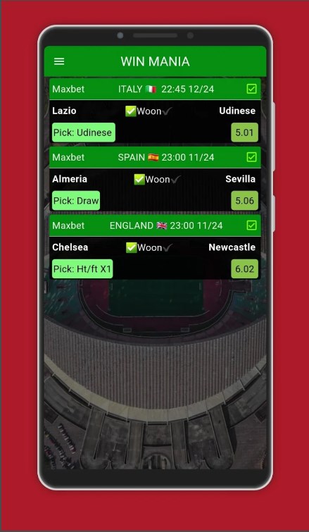 Win Mania Vip Odds Apk Download for Android 1.0.0 list_1