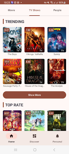 Pix Movie App Download for Android 1.2.5 list_