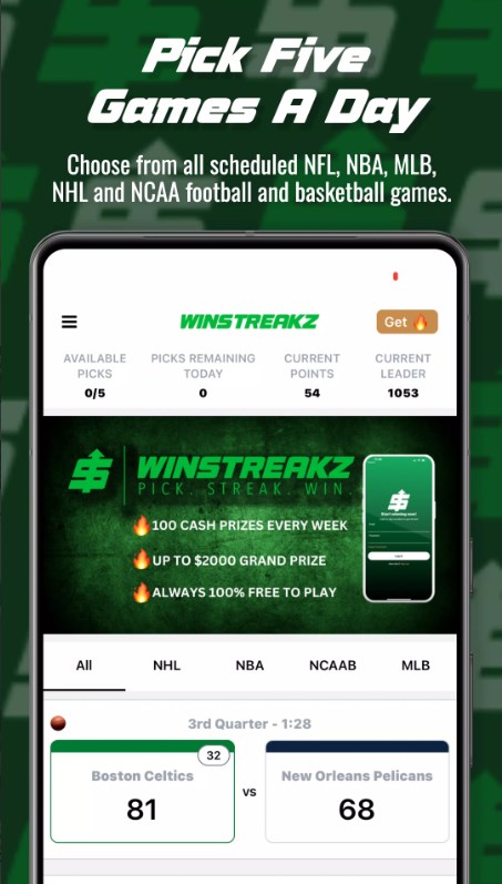 WinStreakz App for Android Download 4.5.7 list_1