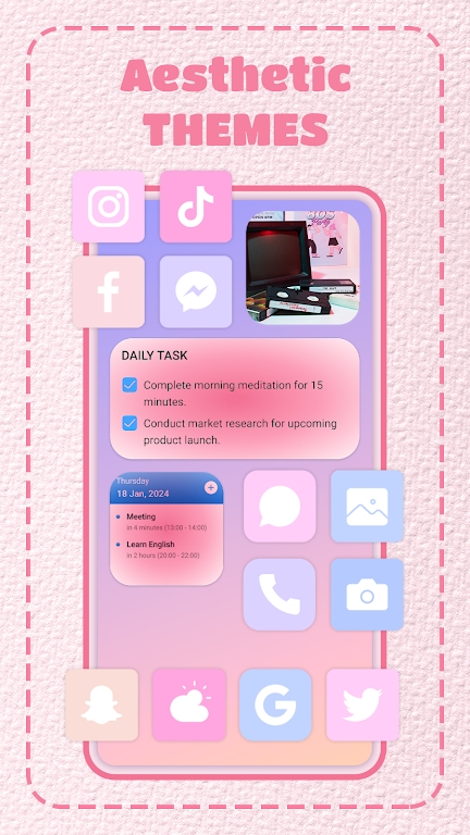 Photowidget Aesthetic Themes app download latest version 1.1.0_10_19072024 list_