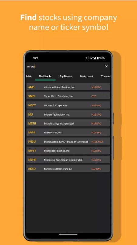 Stock Trainer Virtual Trading Apk Latest Version 4.67 list_